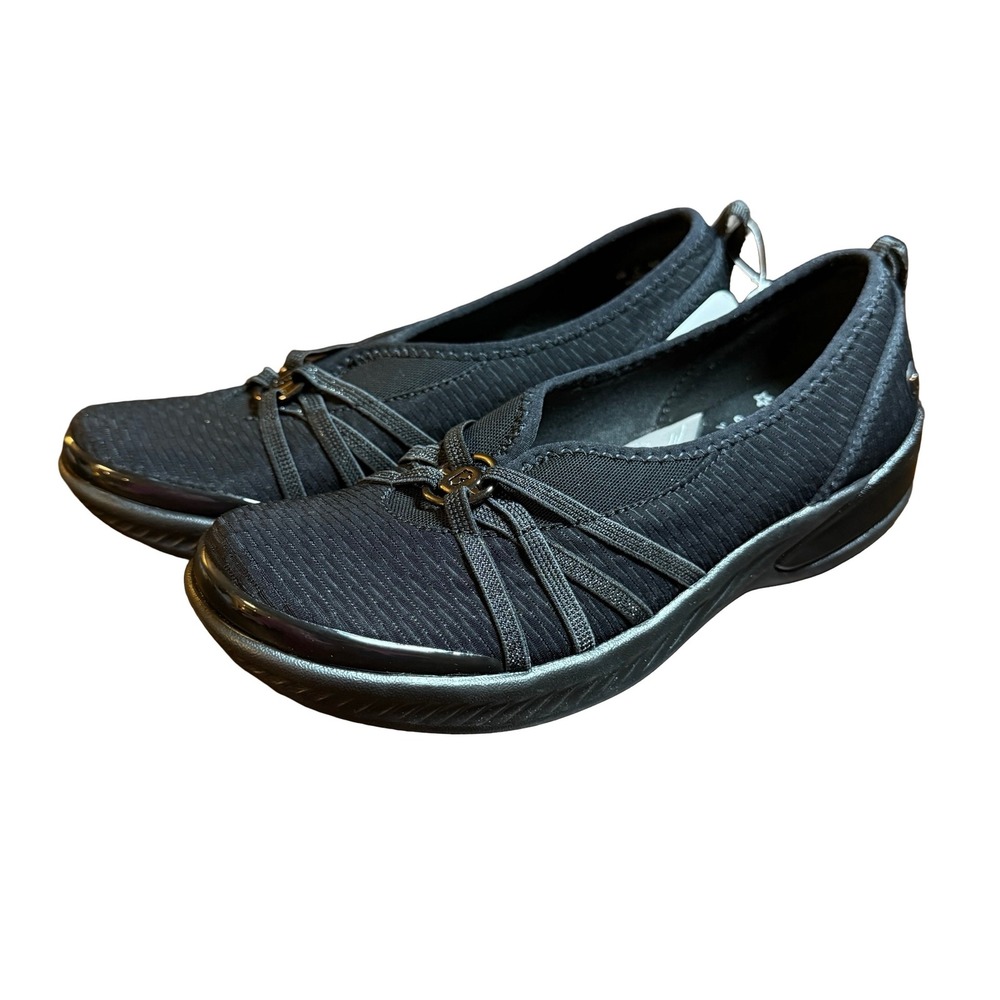 Bzees‎ Niche Womens Black Slip On Comfort Shoes Washable Size 8M NWT Lifestride